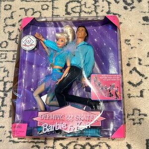NIB 1997 Olympic USA Skater Barbie & Ken